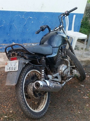 Moto recuperada pela PM