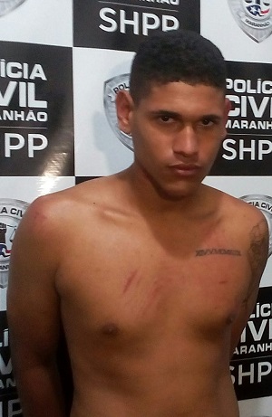 Cleyton Jorge Alves Silva foi preso por suspeita de assassinato a um idoso em um sítio em São José de Ribamar